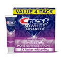 Crest 3d White Luminous Mint Toothpaste 3.7 Oz (104 G) 4 Pack