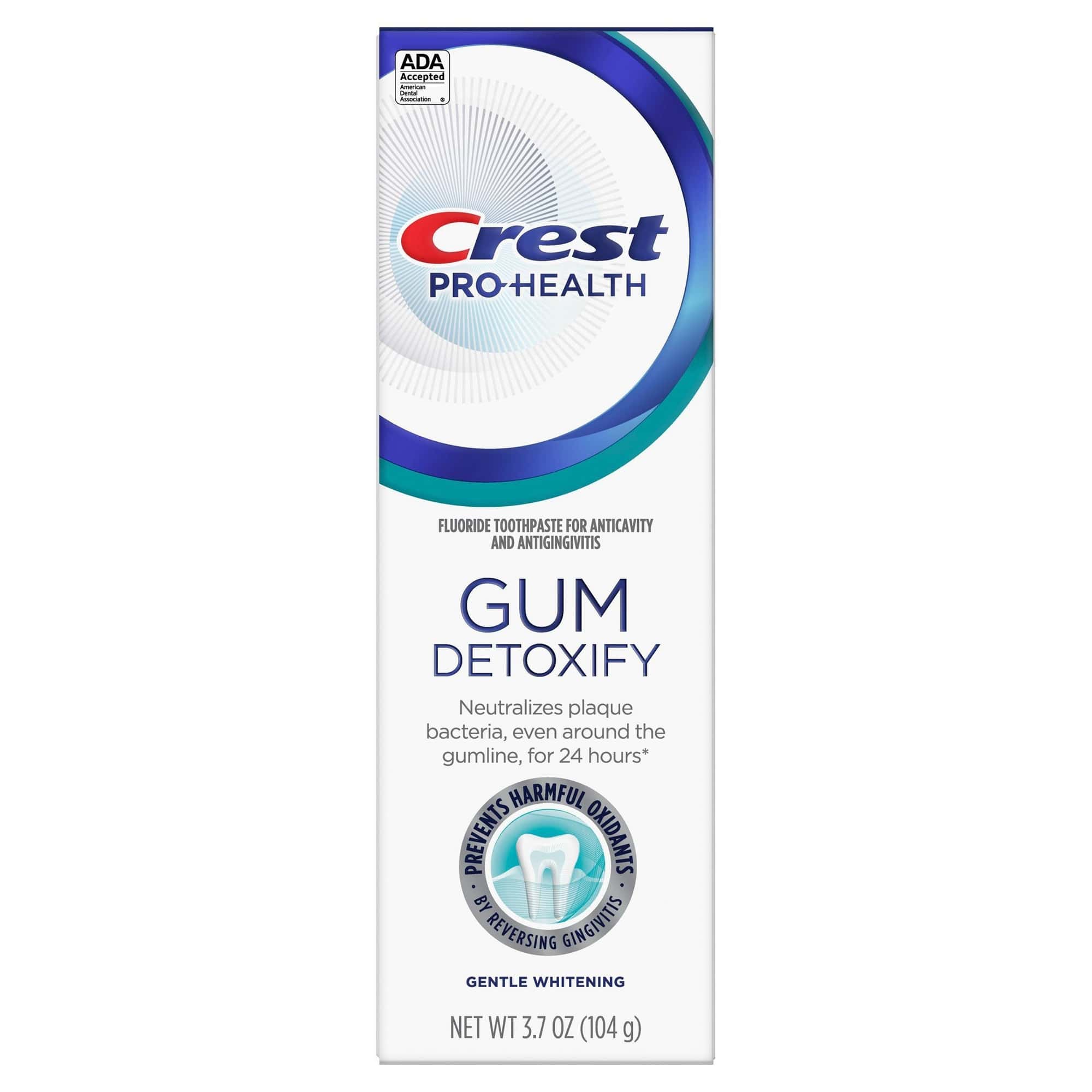 Crest Pro-Health Gum Detoxify Gentle Whitening Toothpaste 3.7 OZ (104 g)