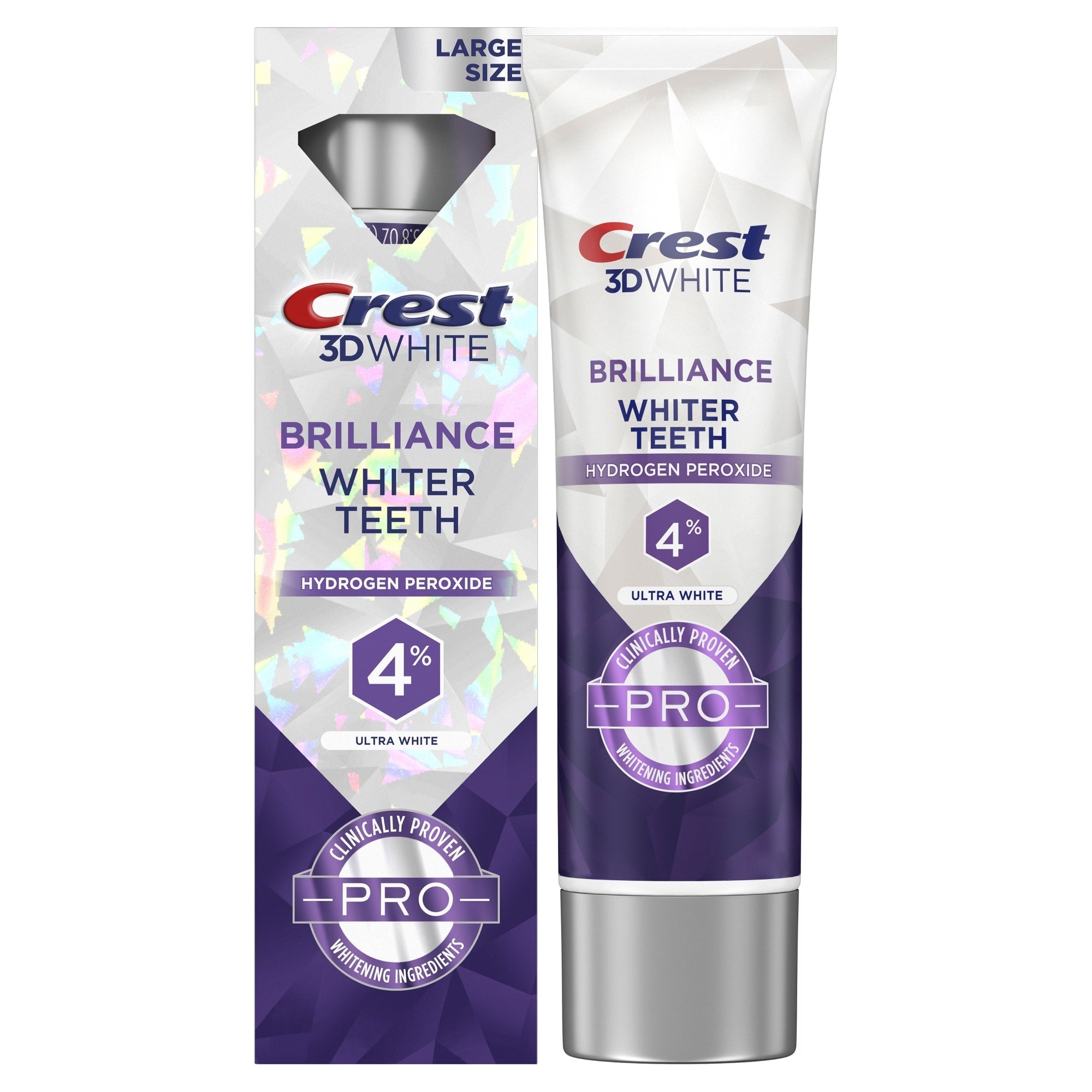Crest 3D White Brilliance Pro Ultra White Toothpaste, 3.8 oz (107 g)