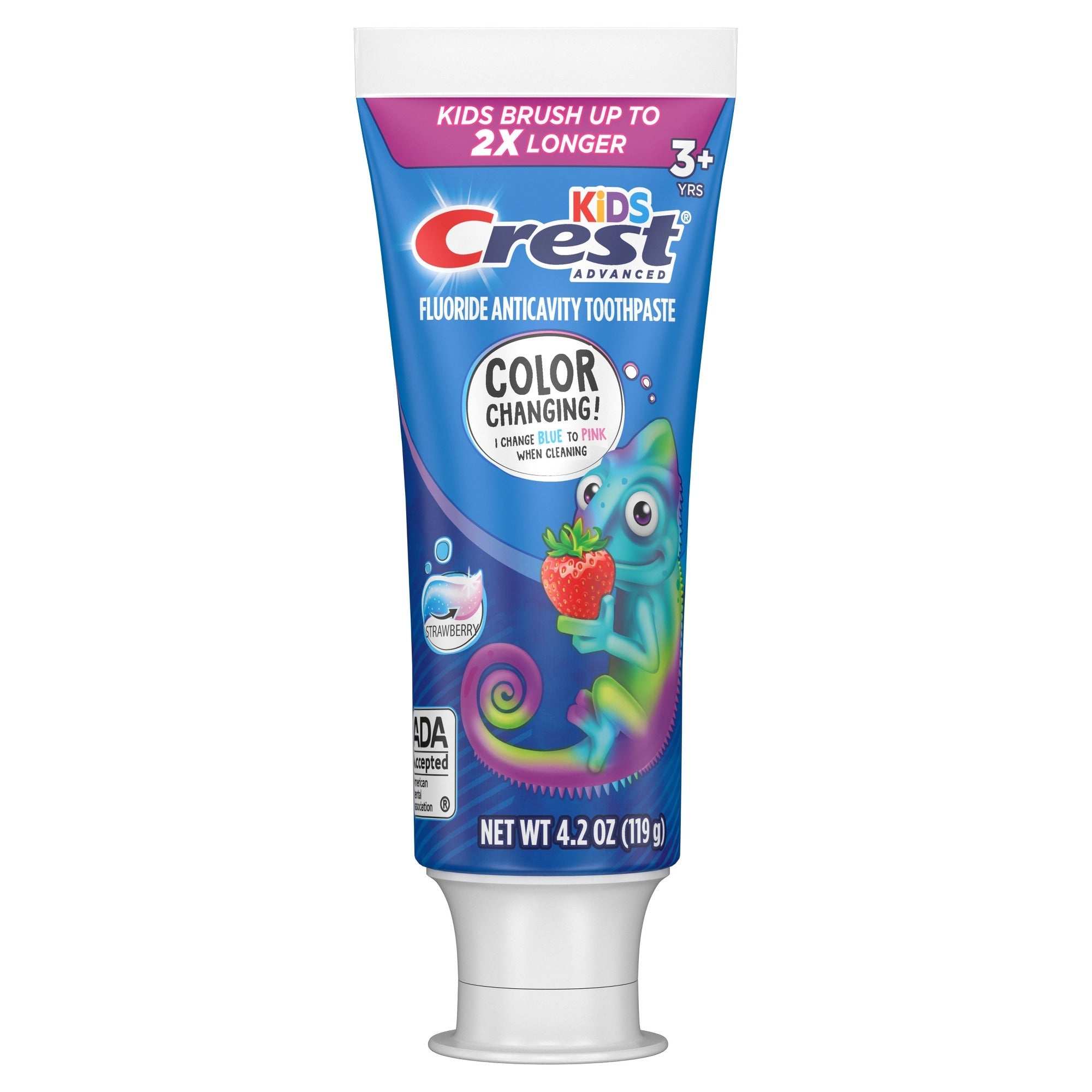 Crest Kids Advanced Color Changing Strawberry Toothpaste 4.2 oz (119 g)