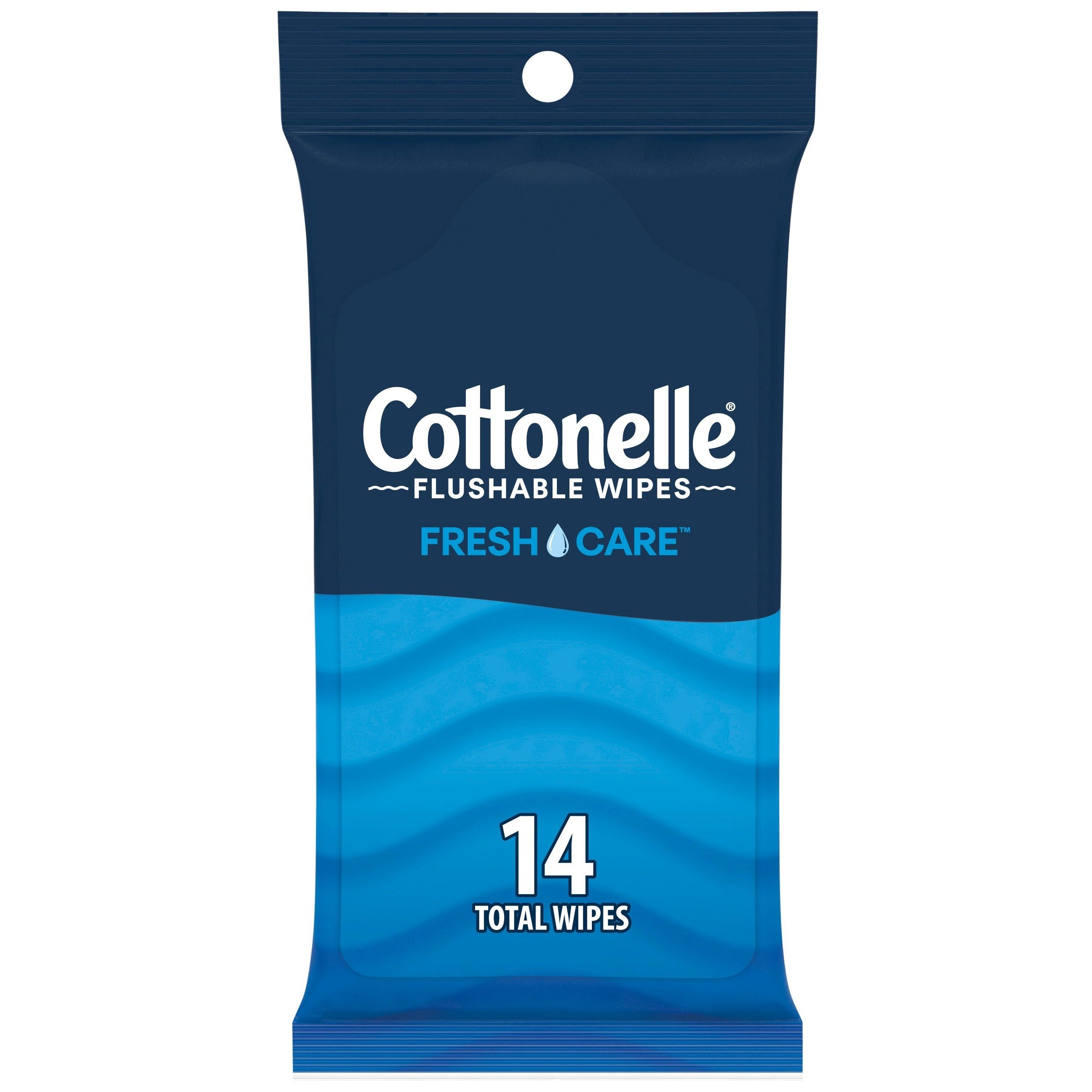 Cottonelle Flushable Wipes, Fresh Care, 14 Wipes 7.25 X 5.0 in (18.4 X 12.7 cm)