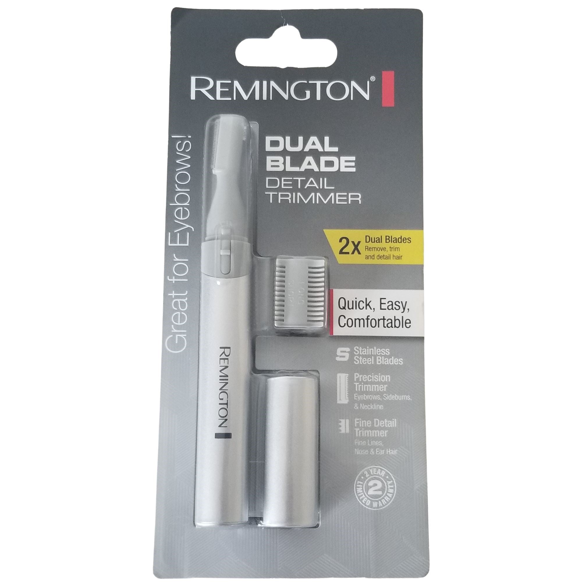 Remington Dual Blade Detail Trimmer Eyebrows Nose Ear Sideburns Mpt-3400c