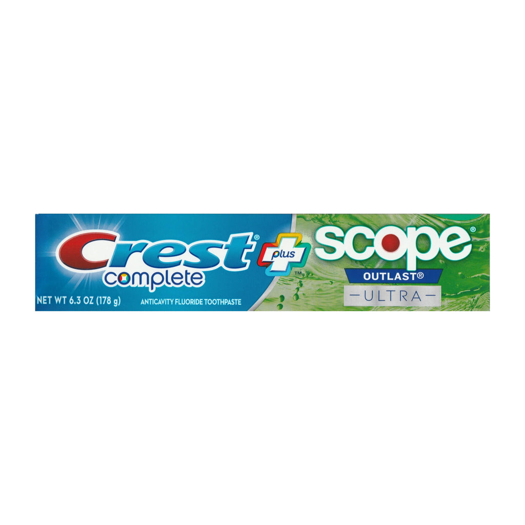 CLEARANCE Crest Complete Plus Scope Outlast Ultra Toothpaste 6.3 Oz, Exp 11/24
