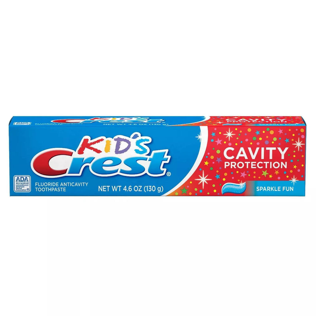 CLEARANCE Kid's Crest Cavity Protection Sparkle Fun Bubble Gum Toothpaste 4.6 Oz (130 G), EXP 02/2026