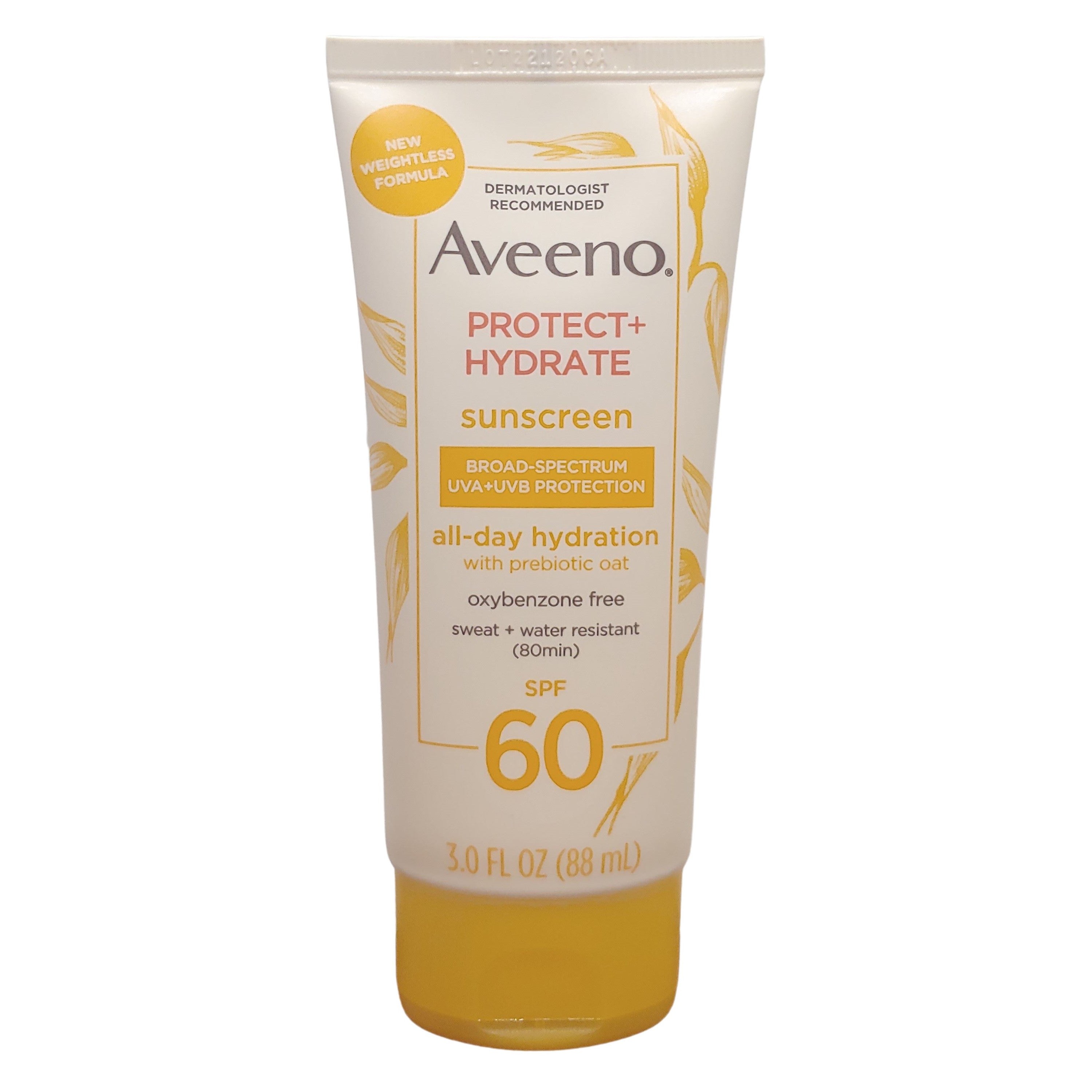 Aveeno Protect + Hydrate SPF 60 Sunscreen, 3 Fl Oz (88 mL)