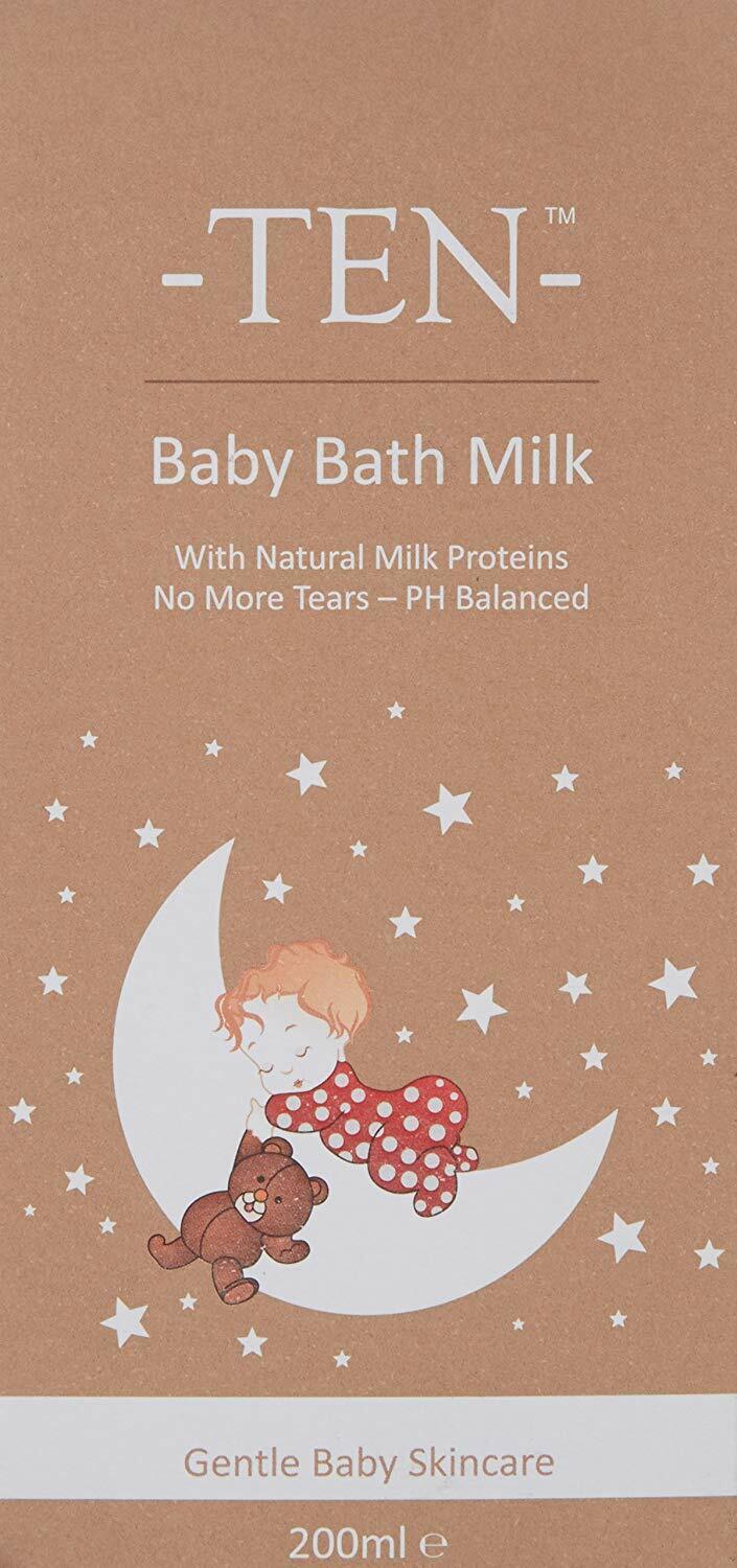 Ten Baby Bath Milk, with Almond Oil, 200 ml