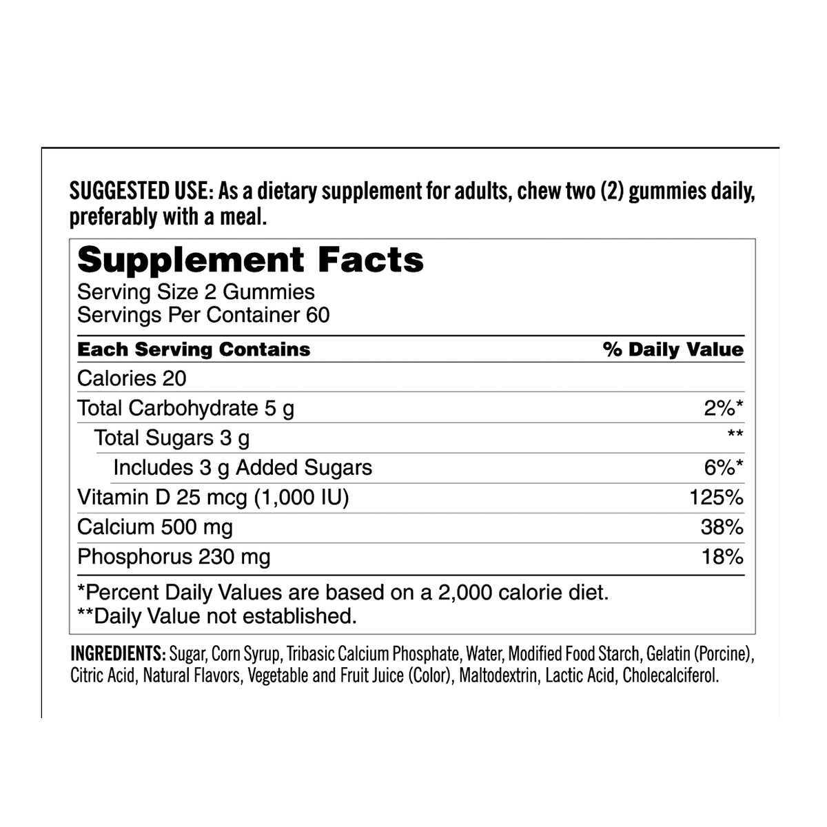 CLEARANCE Kirkland Signature Calcium Gummies + D3 & Zinc, 120 Count (2 Bottles), EXP 03/2026