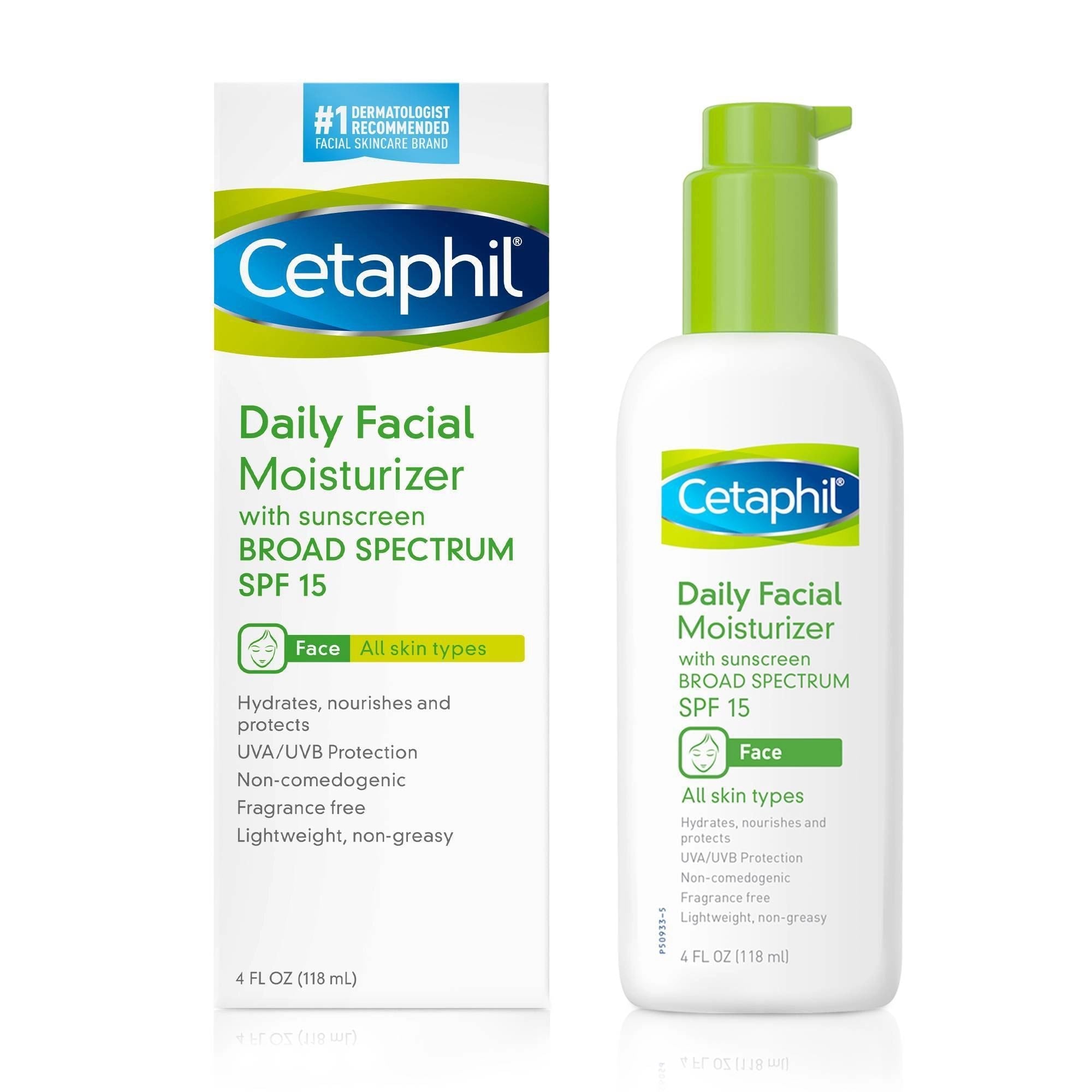 Cetaphil Daily Facial Moisturizer SPF 15 4 Fl Oz (118 mL)