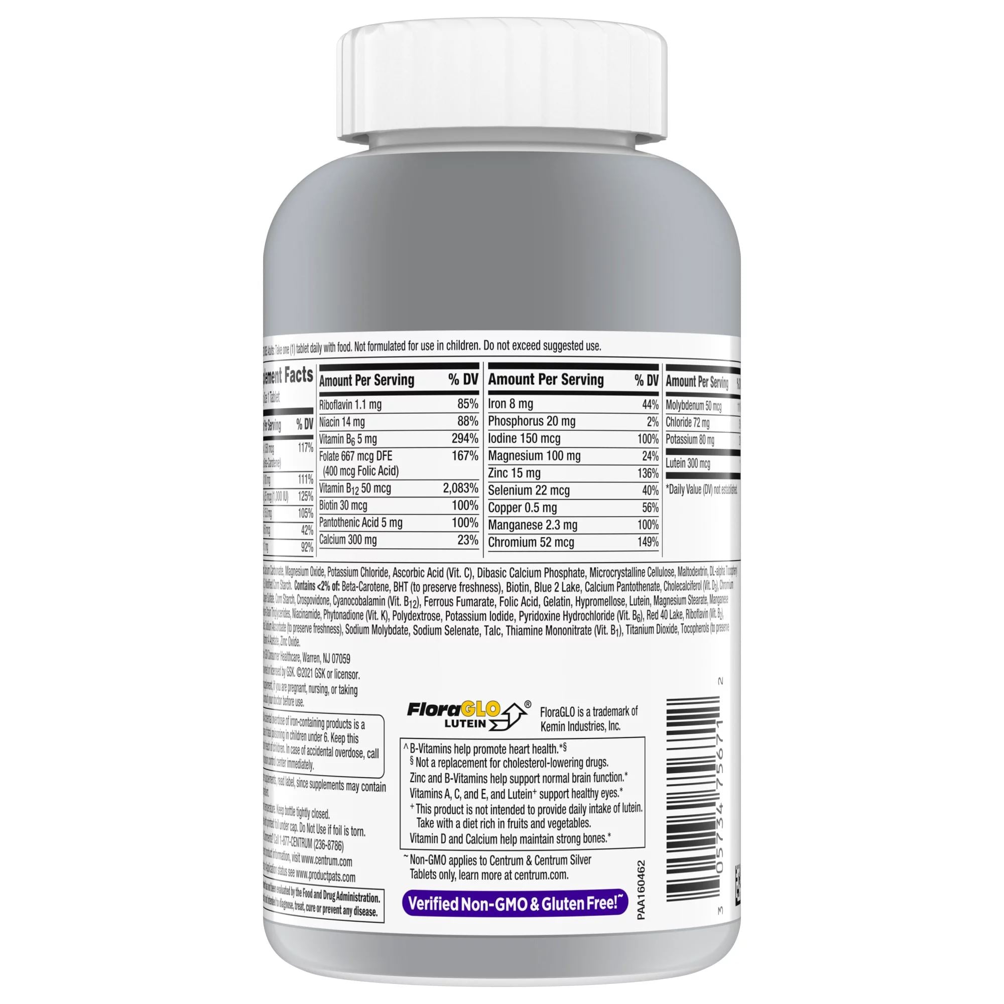 Centrum Silver Women 50+ Multivitamin 200 Tablets, EXP 08/2026