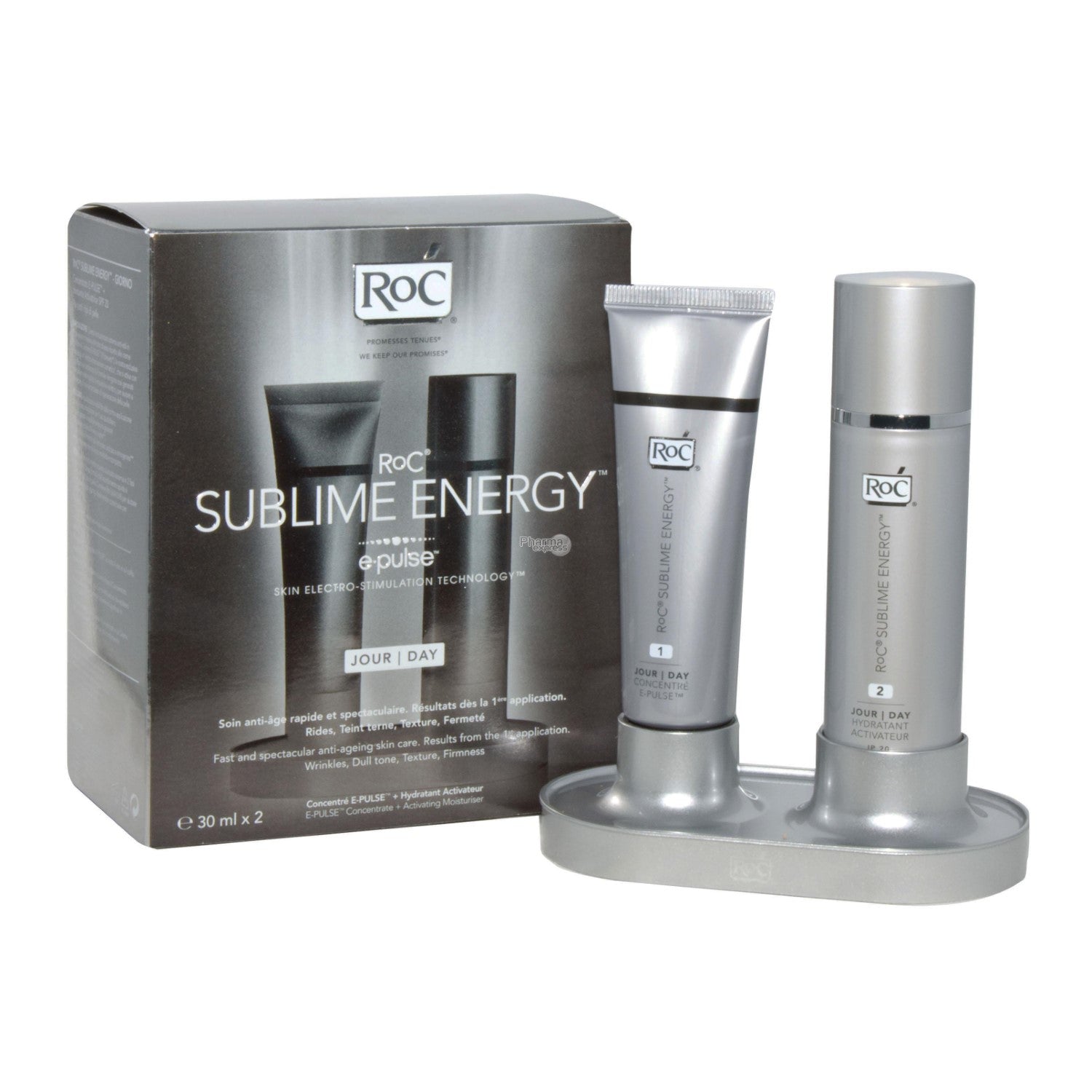 Roc Sublime Energy Day Set: E-pulse Concentrate 30ml + Activating Moisturiser 30ml