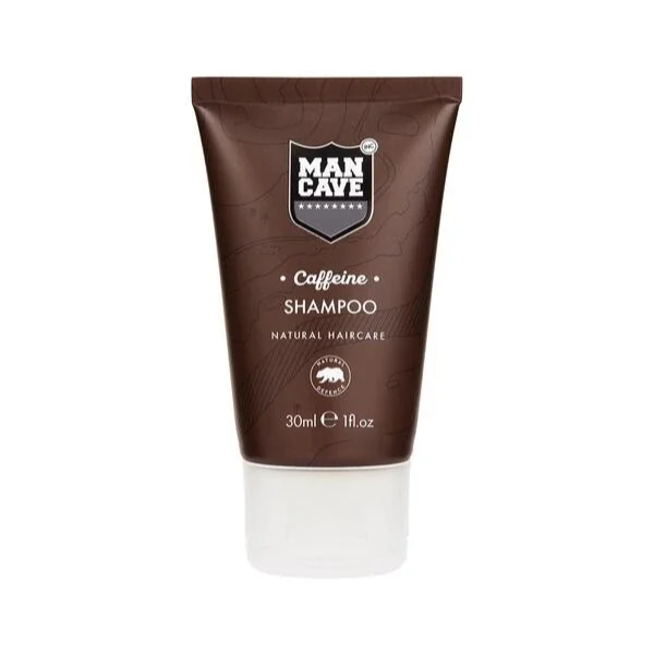 Mancave Caffeine Shampoo, 30 ml - Natural Haircare - Travel Size