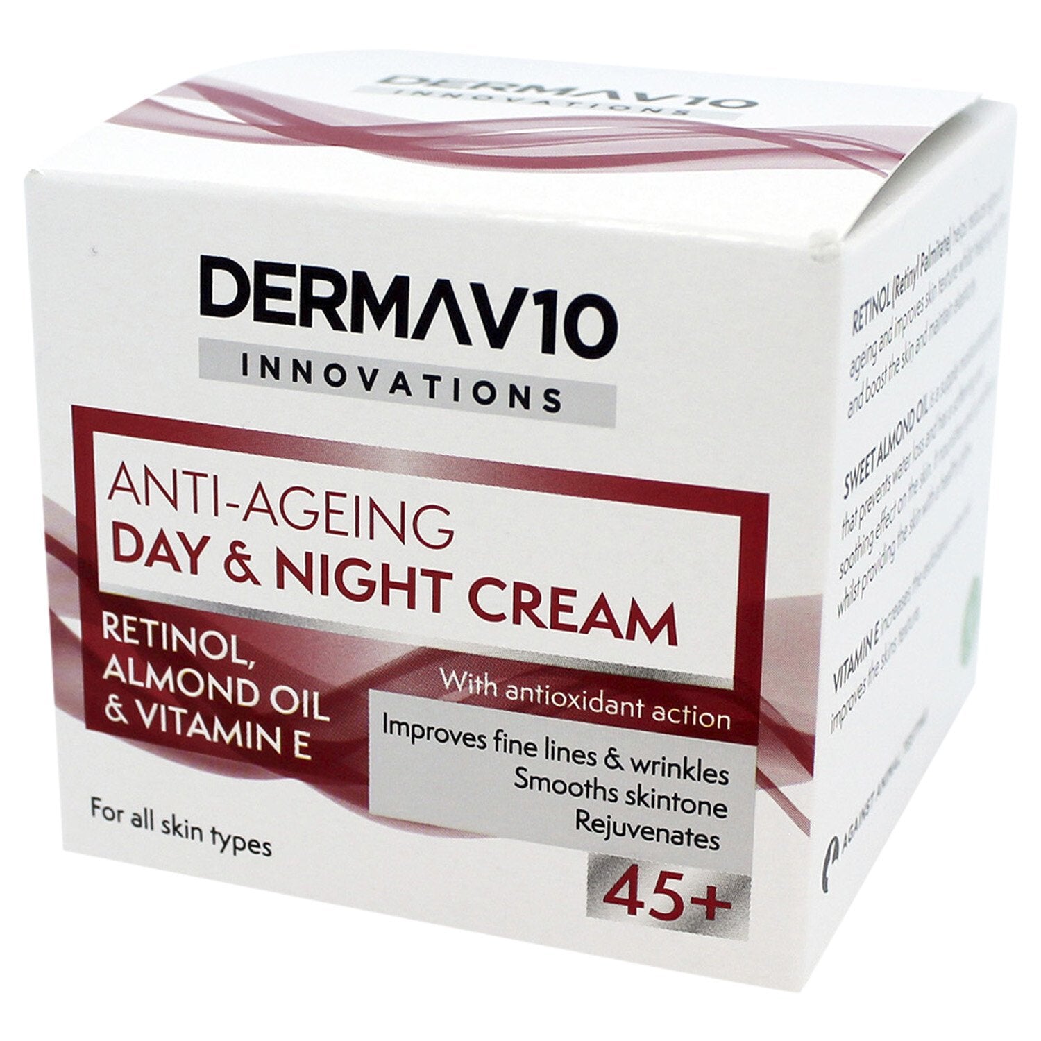 Derma V10 Innovation Day And Night Cream Retinol 45+, 50 mL