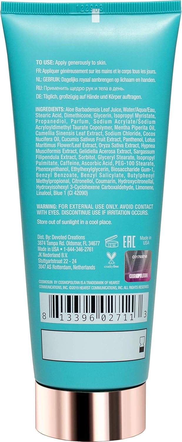 Cosmosun By Cosmopolitan Aftersun Moisturizer, 200 mL (6.76 Fl Oz)